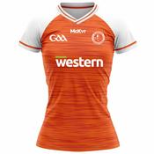 McKvr Brocagh Emmetts GFC Playing Jersey - Womens - Orange/White image