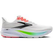 Brooks Ghost 17 Running Shoes - Mens - White/Pink Clay/Gecko