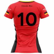 McKvr Brussels Craobh Rua GAA Numbered Alternate Jersey - Womens - Red/Black image