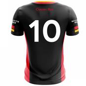 McKvr Brussels Craobh Rua GAA Numbered Alternate Jersey - Youth - Black/Red image