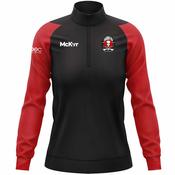 McKvr Brussels Craobh Rua Core Pro 1/4 Zip Top - Womens - Black/Red