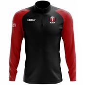 McKvr Brussels Craobh Rua Core Pro 1/4 Zip Top - Youth - Black/Red