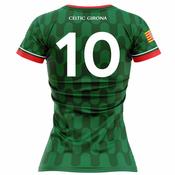 McKvr Celtic Girona Numbered Playing Jersey - Womens - Green image