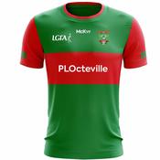 McKvr Cherbourg Gaels LGFA Home Jersey - Adult - Green/Red Player Fit image