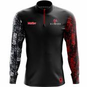 McKvr Clifford 1/4 Zip Top - Adult - Black/Red image