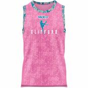 McKvr Clifford Reversible Basketball Vest - Girls - Pink/Mint