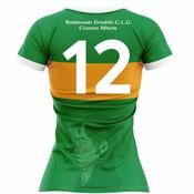 McKvr Clonmore Robert Emmets LGFA Numbered Home Jersey - Womens - Green