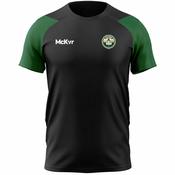 McKvr Dublin 3X3 Basketball Core Pro Tech Tee - Adult - Black/Bottle Green image