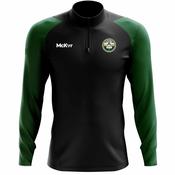 McKvr Dublin 3X3 Basketball Core Pro 1/4 Zip Top - Youth - Black/Bottle Green image