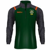 McKvr Eire Og GAC Craigavon 1/4 Zip Top - Adult - Green/Grey image