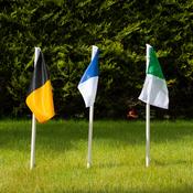 Mc Keever Sports Pitch Perimeter Flags set of 20 with Rigid Plastic Poles