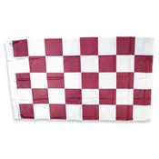 Mc Keever Sports Maroon/White 5' x 3' Chequered Flag