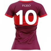 McKvr Fr Griffins Eire Og GAA Numbered Home Jersey - Womens - Maroon/Red image