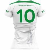 McKvr Groningen Gaels LGFA Numbered Playing Jersey - Womens - White/Green image