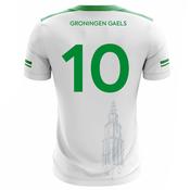 McKvr Groningen Gaels GAA Numbered Playing Jersey - Adult - White/Green image