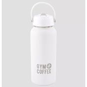 Gym+Coffee 1 Litre Hydrate Water Bottle - White image
