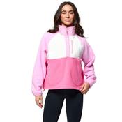 Gym+Coffee Snap Polar Fleece - Womens - Cotton Candy