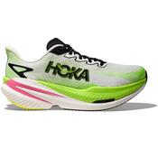 Hoka Mach X 3 Running Shoes - Womens - White/Neon Lime
