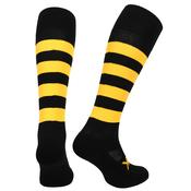 Atak Full Leg Hooped Socks - Adult - Black/Gold image