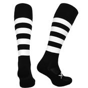 Atak Full Leg Hooped Socks - Adult - Black/White image