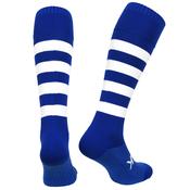 Atak Full Leg Hooped Socks - Adult - Royal Blue/White image