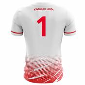 McKvr Kildallan LGFA Numbered Goalkeeper Jersey - Adult - White/Red Player Fit image