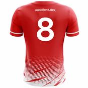 McKvr Kildallan LGFA Numbered Playing Jersey - Youth - Red/White image