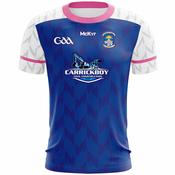 McKvr Legan Sarsfields GAA Training Jersey - Adult - White/Royal/Pink Player Fit image
