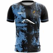 McKvr Los Zarcos FC U12 Goalkeeper Jersey - Adult - Black/Sky Player Fit image