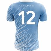 McKvr Los Zarcos FC Numbered U14 Playing Jersey - Adult - Sky Player Fit image