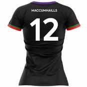 McKvr MacCumhaills GAA Numbered Playing Jersey - Womens - Black