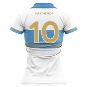 McKvr Mar Menor GAA Numbered Playing Jersey - Womens - White/Sky image