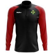 McKvr Vienna Gaels GAA Core Pro 1/4 Zip Top - Adult - Black/Red image