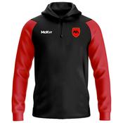 McKvr Longhorns RLC Core Pro 1/4 Zip Hoodie - Adult - Black/Red