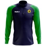 McKvr St Brendans Basketball Core Pro 1/4 Zip Top - Adult - Navy/Emerald Green image