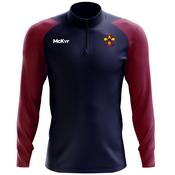 McKvr Oliver Plunketts Dublin Core Pro 1/4 Zip Top - Adult - Navy/Maroon image