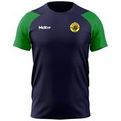 McKvr St Brendans Basketball Core Pro Tech Tee - Adult - Navy/Emerald Green image