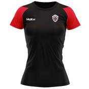 McKvr Portugal National Team GAA Core Pro Tech Tee - Womens - Black/Red image