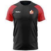 McKvr Barcelona Gaels Core Pro Tech Tee - Youth - Black/Red
