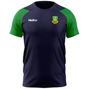 McKvr Monaghan RFC Core Pro Tech Tee - Youth - Navy/Emerald Green image