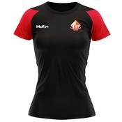 McKvr Barcelona Gaels Core Pro Tech Tee - Womens - Black/Red