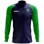 McKvr Britain Universities GAA Core Pro 1/4 Zip Top - Adult - Navy/Emerald Green