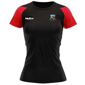 McKvr Cappataggle GAA Core Pro Tech Tee - Womens - Black/Red