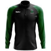 McKvr Shamrocks Camogie - Galway Core Pro 1/4 Zip Top - Youth - Black/Bottle Green image