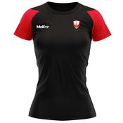McKvr Dromahair GAA Core Pro Tech Tee - Womens - Black/Red image