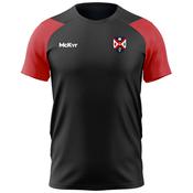 McKvr Queens Archery Core Pro Tech Tee - Adult - Black/Red image