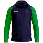 McKvr Fencing Ireland Core Pro 1/4 Zip Hoodie - Youth - Navy/Emerald Green