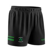 McKvr Shamrocks Camogie - Galway Core Pro GAA Shorts - Adult - Black/Emerald