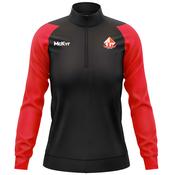 McKvr Barcelona Gaels Core Pro 1/4 Zip Top - Womens - Black/Red