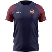 McKvr St Maurs Core Pro Tech Tee - Adult - Navy/Maroon image